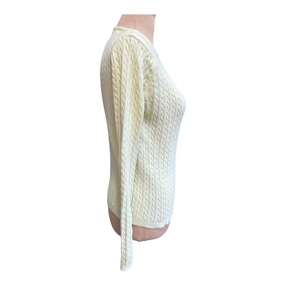 GAP Cable Knit Green Sweater, Size M - Picture 2 of 4